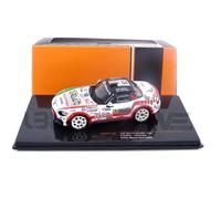 Voiture Miniature de Collection - IXO 1/43 - FIAT Abarth 124 RGT - Blanc / Rouge / Vert