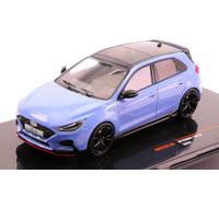ixosport Maquette de voiture 1:43 Hyundai i30 N 2022 – Modèle statique diecast Bleu clair MOC335.22