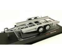 IXO 1/43 MODÉLISME CHARIOT AUTO-REMORQUE ARGENT MODÈLE STATIQUE DIECAST