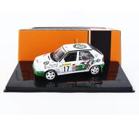 Voiture Miniature de Collection - IXO 1/43 - SKODA Felicia Kit Car - Monte Carlo 1996 - Blanc / Vert - RAC381B