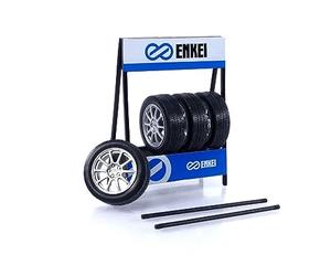 IXO - ACC Roues et Rack - Enkei - 1/18