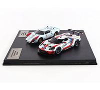 IXO - Ford 2 Cars Set GT40 MKII - Le Mans 1966 and 2019-1/43