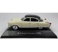 Ixo - MAGARG48 - IKA Kaiser Carabela 1958 berline 4 Portes Blanche Toit Noir Vendue sous Blister - Echelle 1/43