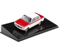 Ixo - Modèle de voiture compatible avec BMW Alpina 2002 Tii 1972 - Blanc/rouge - Échelle 1:43