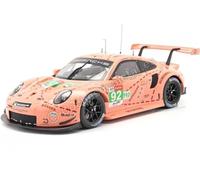 ixosport Voiture miniature 1/18 Porsche 911 (991) Winner LMGTE Pro Le Mans 2018 Modèle statique Rose