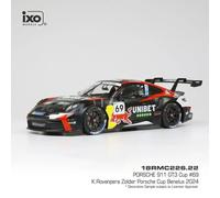 Ixosport Voiture miniature Porsche 911/992 GT3 Cup Zolder 2024 Rovanpera 1/18