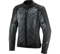 Ixon Artemis Veste textile moto pour femmes imperméable, Noir/Blanc, Taille M