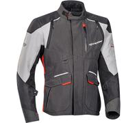 Ixon Balder Veste textile moto, noir-gris-rouge, taille XL pour homme