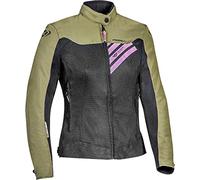 IXON, blouson moto Orion femme noir kaki rose, XXL