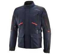 Ixon Midgard Veste textile imperméable à l’eau pour moto, rouge-bleu, taille XL pour homme