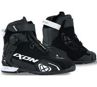 Ixon Bull 2 Chaussures de moto imperméables, Noir/Blanc, Taille 45