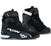Ixon Bull 2 Chaussures de moto imperméables, Noir/Blanc, Taille 47