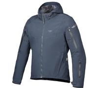 Ixon Burning Veste textile de moto imperméable, Bleu marine, Taille 3XL
