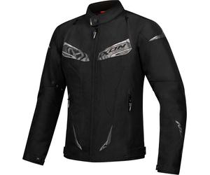 Ixon Caliber Veste textile imperméable à l’eau pour moto, noir, taille M pour homme