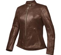 Ixon Cranky Air Veste en cuir de moto perforée pour dames, Marron, Taille 4XL