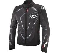 Ixon Demoniak Blouson textile de moto, noir-blanc, taille S pour homme