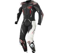 Ixon Demonio Combinaison en cuir de moto d’une seule pièce, Noir/Blanc/Rouge, Taille 3XL