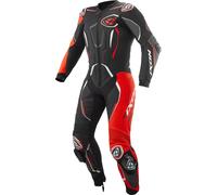 Ixon Demonio Combinaison en cuir de moto d’une seule pièce, Noir/Rouge/Blanc, Taille 3XL