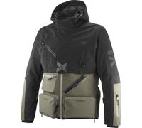 Ixon Etna Veste textile imperméable à l’eau pour moto, Khaki/Noir, Taille M
