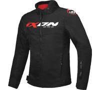 Ixon Fierce Veste textile de moto, noir-blanc-rouge, taille 4XL pour homme