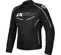 Ixon Flicker Veste textile de moto, Noir/Blanc, Taille L