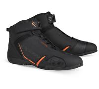 Ixon Gambler 2023 Chaussures de moto, noir-orange, taille 47 pour homme