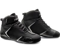 Ixon Gambler WP Chaussures de moto pour dames, Noir/Argent, Taille 36