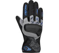 Ixon Gravel Gants de moto, noir-gris-bleu, taille S pour homme