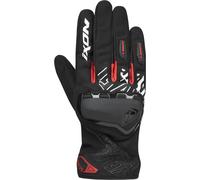 Ixon Gravel Gants de moto, noir/rouge, Taille 2XL