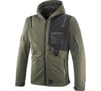Ixon M-Quarter Veste textile imperméable à l’eau pour moto, Khaki/Noir, Taille L