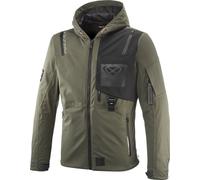 Ixon M-Quarter Veste textile imperméable à l’eau pour moto, Khaki/Noir, Taille XL