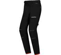 Ixon M-Skd Pantalon textile imperméable à l’eau pour dames, noir/rouge, Taille S