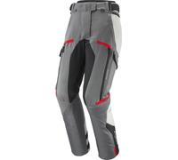 Ixon Midgard Imperméable Mesdames Motocycle Textile Pantalons, Noir/Gris/Rouge, Taille XS