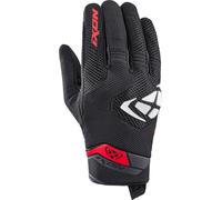 Ixon Mig 2 Airflow Gants de moto, noir-blanc-rouge, taille L pour homme