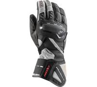 Ixon MS Drakkar Gants de moto imperméables, Noir/Gris/Rouge, Taille 3XL