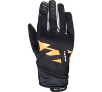 Ixon MS Fever Gants de moto, Noir/Blanc/Orange, Taille S