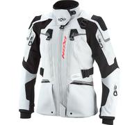 Ixon Odin imperméable dames moto textile veste, Noir/Blanc/Gris, Taille 2XL