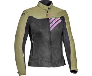 Ixon Orion Veste textile de moto dames, noir-vert, taille S pour femmes