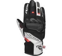Ixon Pro Knarr Gants de moto d’hiver imperméables pour dames, Noir/Gris/Rouge, Taille L