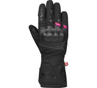 Ixon Pro Rescue 3 Gants de moto d’hiver imperméables pour dames, noir/rose, Taille 2XL