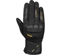 Ixon Pro Russel 2 Gants de moto d’hiver imperméables pour dames, Noir/Or, Taille L