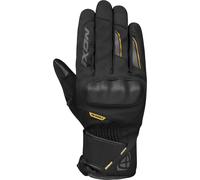 Ixon Pro Russel 2 Gants de moto d’hiver imperméables pour dames, Noir/Or, Taille S
