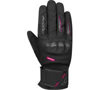 Ixon Pro Russel 2 Gants de moto d’hiver imperméables pour dames, noir/rose, Taille XL