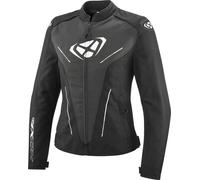Ixon Prodigy Veste textile imperméable à l’eau pour dames, Noir/Blanc, Taille L