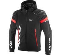 Ixon Pulsion Air Veste textile moto, noir-blanc-rouge, taille M pour homme