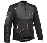 Ixon Ragnar Veste textile moto, noir-gris-orange, taille XL pour homme
