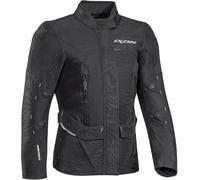 Ixon Sicilia Veste textile de moto imperméable à l’eau de dames, noir, taille XS pour femmes