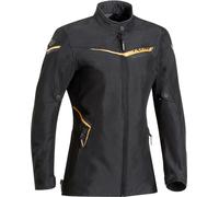 Ixon Slash Veste textile de moto de dames, noir-or, taille XS pour femmes