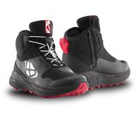 Ixon Snake WP Chaussures de moto imperméables, Noir/Blanc/Rouge, Taille 43