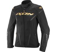 Ixon Striker 2 Air WP imperméable dames moto textile veste, Noir/Or, Taille XS